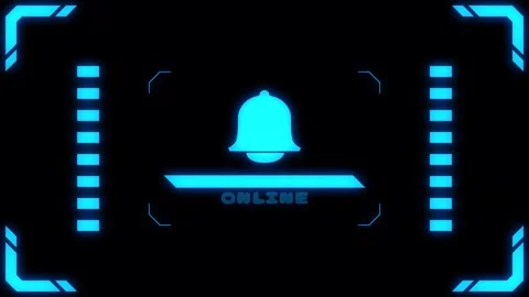 Virtual connection neon bell Transitions. 1080p - 30 fps - Alpha Channel (6) Stock Footage 274162413