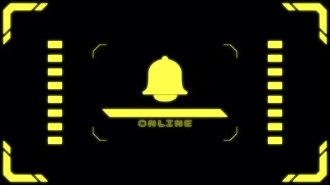 Virtual connection neon bell Transitions. 1080p - 30 fps - Alpha Channel (1) Stock Footage 274162438