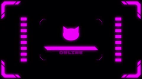 Virtual connection neon cat Transitions. 1080p - 30 fps - Alpha Channel (4) Stock Footage 274155784