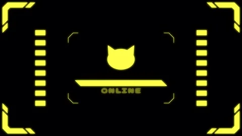Virtual connection neon cat Transitions. 1080p - 30 fps - Alpha Channel (1) Stock Footage 274155803