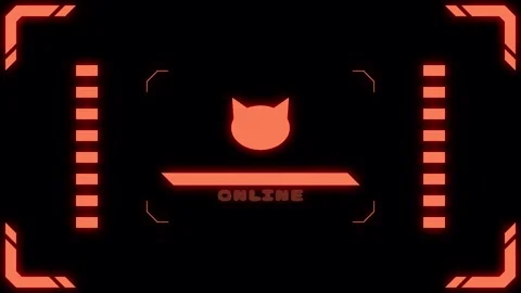 Virtual connection neon cat Transitions. 1080p - 30 fps - Alpha Channel (2) Stock Footage 274155814