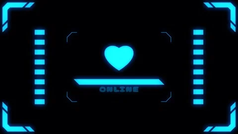 Virtual connection neon heart Transitions. 1080p - 30 fps - Alpha Channel (6 Stock Footage 274155487
