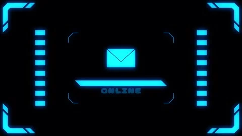 Virtual connection neon mail Transitions. 1080p - 30 fps - Alpha Channel (6) Stock Footage 274155361