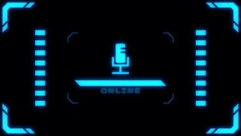Virtual connection neon mic Transitions. 1080p - 30 fps - Alpha Channel (6) Stock Footage 274155308