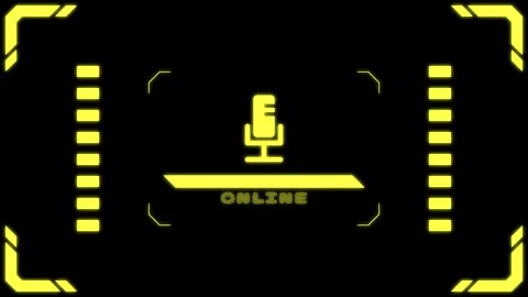 Virtual connection neon mic Transitions. 1080p - 30 fps - Alpha Channel (1) Stock Footage 274155321