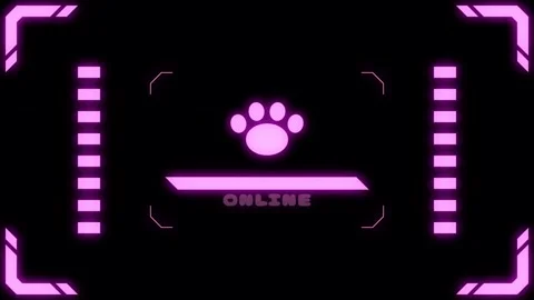 Virtual connection neon paw Transitions. 1080p - 30 fps - Alpha Channel (5) Stock Footage 274155165