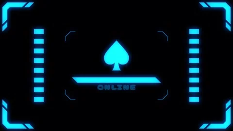 Virtual connection neon spade Transitions. 1080p - 30 fps - Alpha Channel (6 Stock Footage 274154747
