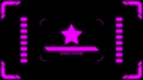 Virtual connection neon star Transitions. 1080p - 30 fps - Alpha Channel (4) Stock Footage 274154666