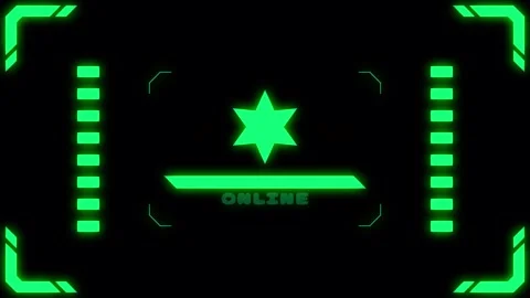 Virtual connection neon star2 Transitions. 1080p - 30 fps - Alpha Channel (3 Stock Footage 274162499