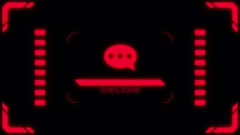 Virtual connection neon talk Transitions. 1080p - 30 fps - Alpha Channel (7) Stock Footage 274154496
