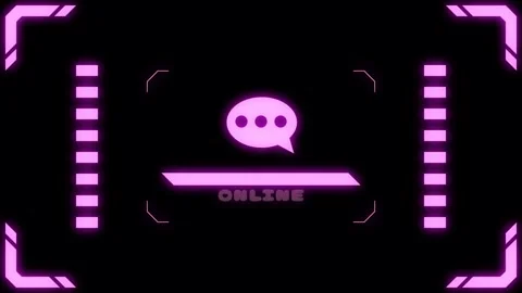 Virtual connection neon talk Transitions. 1080p - 30 fps - Alpha Channel (5) Stock Footage 274154529