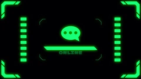 Virtual connection neon talk Transitions. 1080p - 30 fps - Alpha Channel (3) Stock Footage 274154532