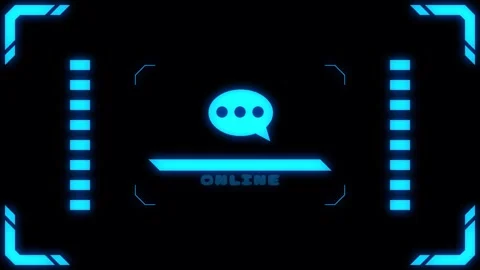 Virtual connection neon talk Transitions. 1080p - 30 fps - Alpha Channel (6) Stock-Footage 274154549