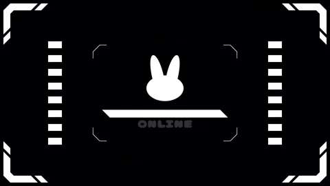 Virtual connection rabbit Transitions. 1080p - 30 fps - Alpha Channel (3) Stock Footage 256104570