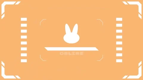 Virtual connection rabbit Transitions. 1080p - 30 fps - Alpha Channel (4) Stock Footage 256104602