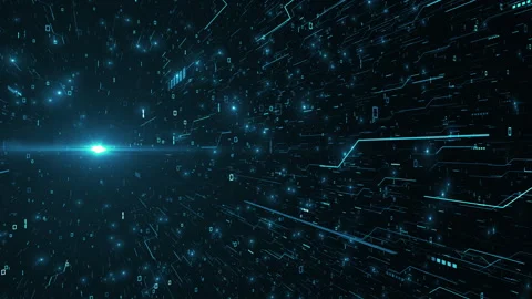 Virtual Connectivity Pathways Business Corporate Technology Background Loop Vidéo 309969054