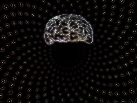 Virtual Consciousness 스톡 일러스트