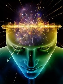 Virtual Consciousness Stock Illustration