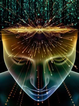 Virtual Consciousness 스톡 일러스트