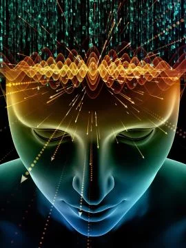 Virtual Consciousness 库存插图