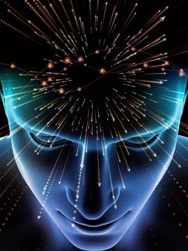 Virtual Consciousness 스톡 일러스트