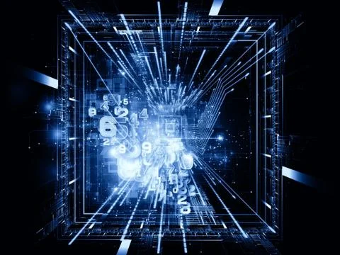 Virtual CPU Illustrazione stock