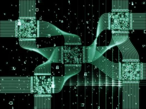 Virtual CPU Realm Illustrazione stock