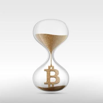 Virtual currency Bitcoin Stock Illustration