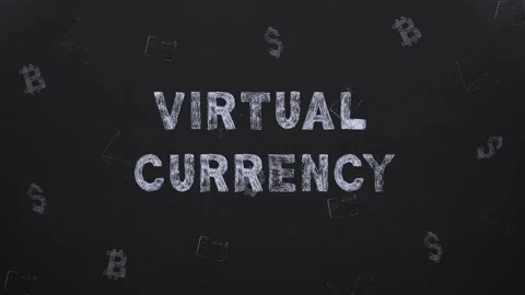 Virtual currency Exploring Abstract Typography with Stunning Shadow Effects in Stock Footage 289437411