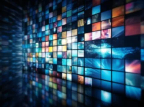 Virtual data background, binary code information bit on computer,binary beams Stock Illustration