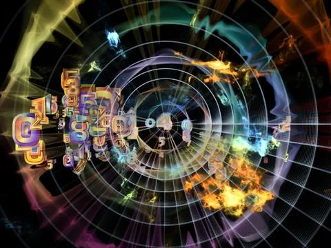 Virtual Data Cloud Stock Illustration