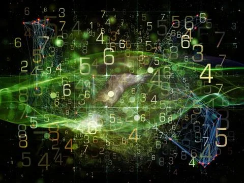 Virtual Data Cloud Stock Illustration