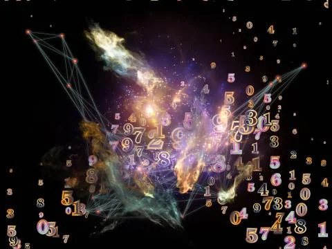 Virtual Data Cloud Stock Illustration