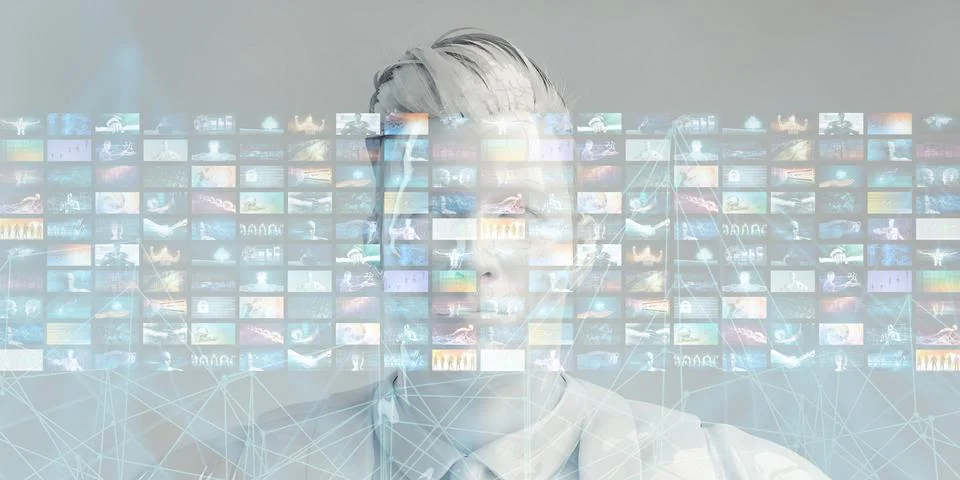 Virtual Data 스톡 일러스트