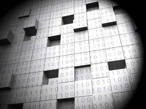 Virtual Data Room Bigdata Computing 3d Rendering 库存插图