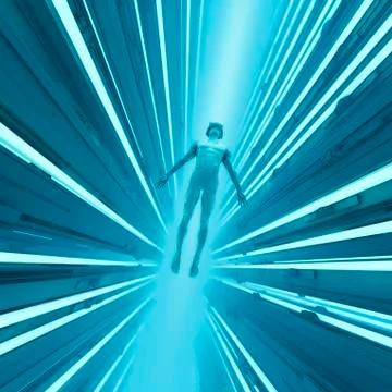 Virtual data storage Stock Illustration