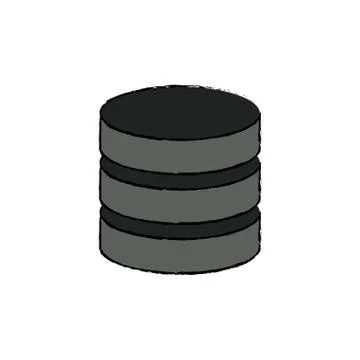 Virtual database storage Stock Illustration