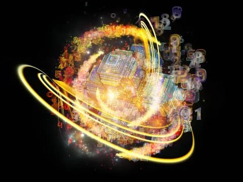 Virtual Design Element Illustrazione stock
