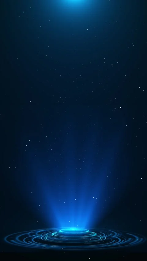 Virtual digital futuristic stage dome. Future tech showroom for digital Stock Footage 312456682