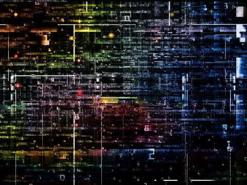 Virtual Digital Network 스톡 일러스트