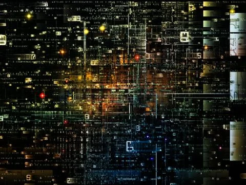 Virtual Digital Network 스톡 일러스트