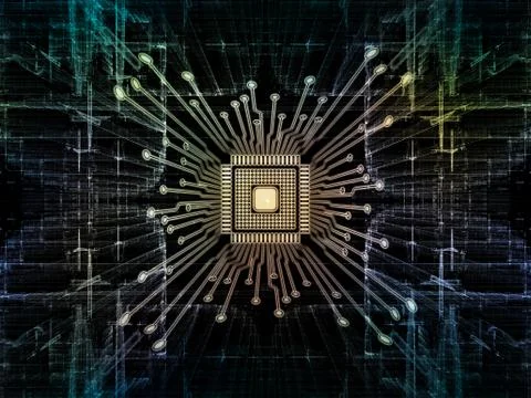 Virtual Digital Processor イラスト素材