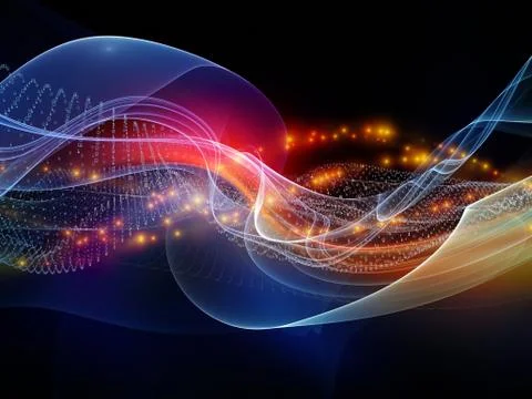 Virtual Digital World Stock Illustration