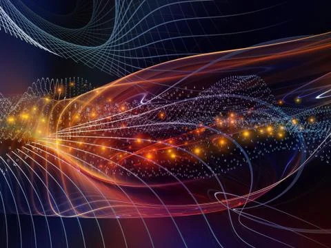 Virtual Digital World Stock Illustration