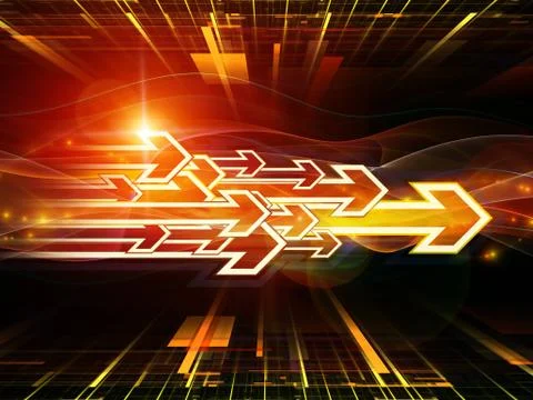 Virtual Directions Stock Illustration