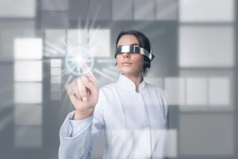 Virtual display concept Stockfoto's