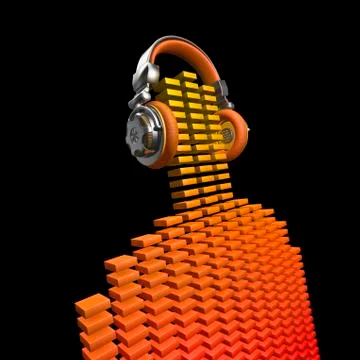 Virtual dj Stock-Illustration