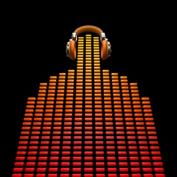 Virtual dj Illustrazione stock