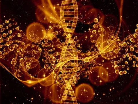 Virtual DNA Stock Illustration