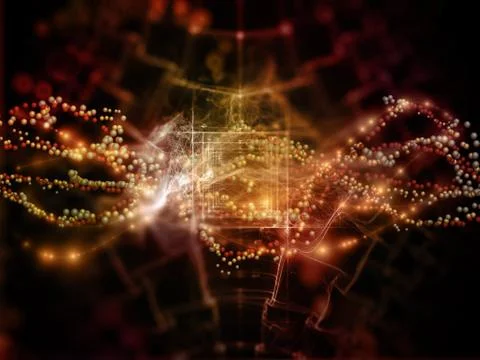 Virtual DNA Illustrazione stock